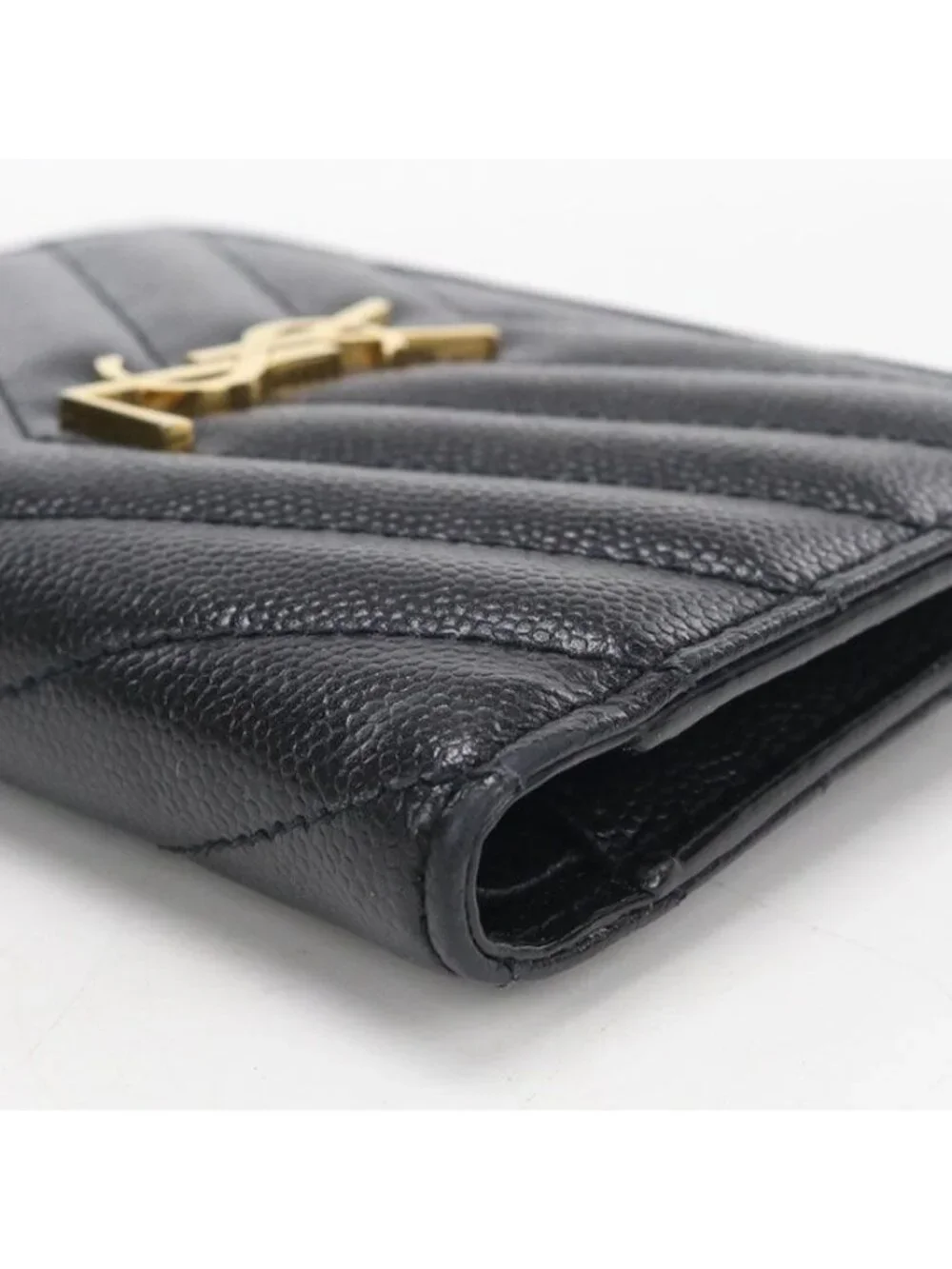 Saint Laurent Zip Wallet Monogram Bifold Calfskin